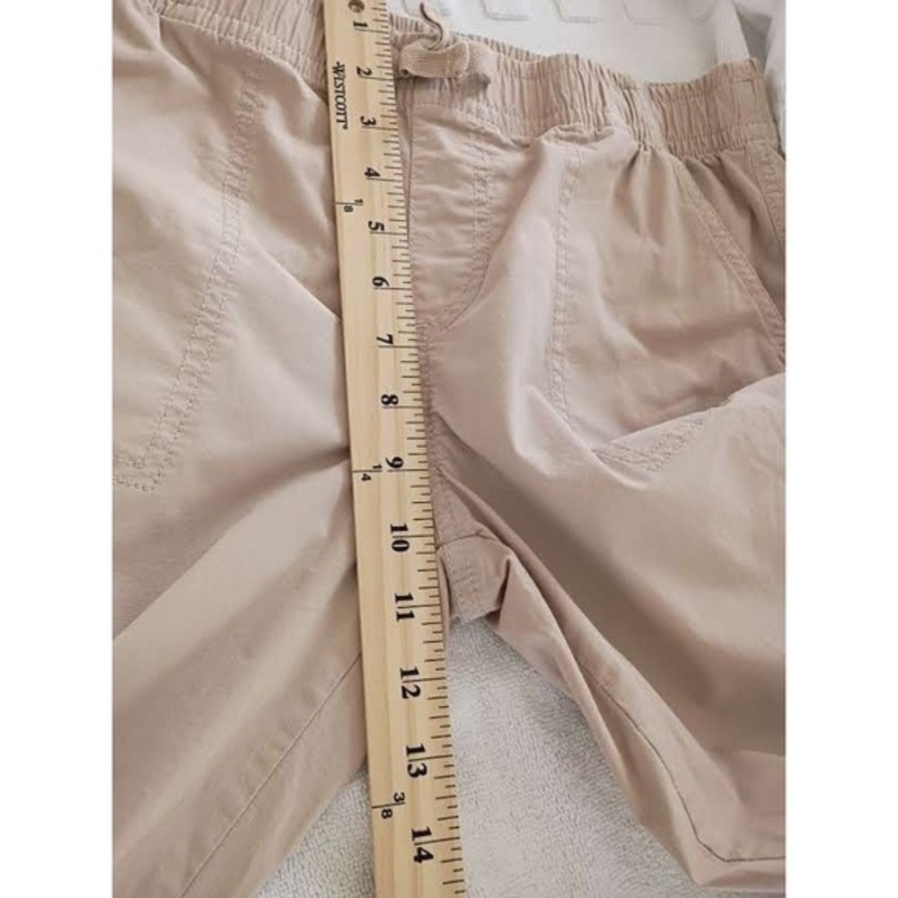 SO‎ Tan Cargo Jogger Pants Small Cotton Drawstring Waist Utility Gorpcore - Picture 8 of 9